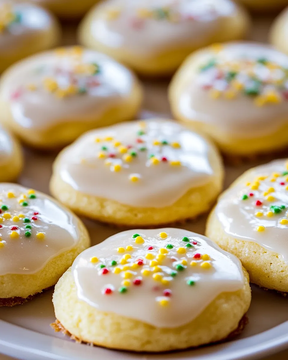 Easy Glazed Lemon Sour Cream Cookies recipe photo