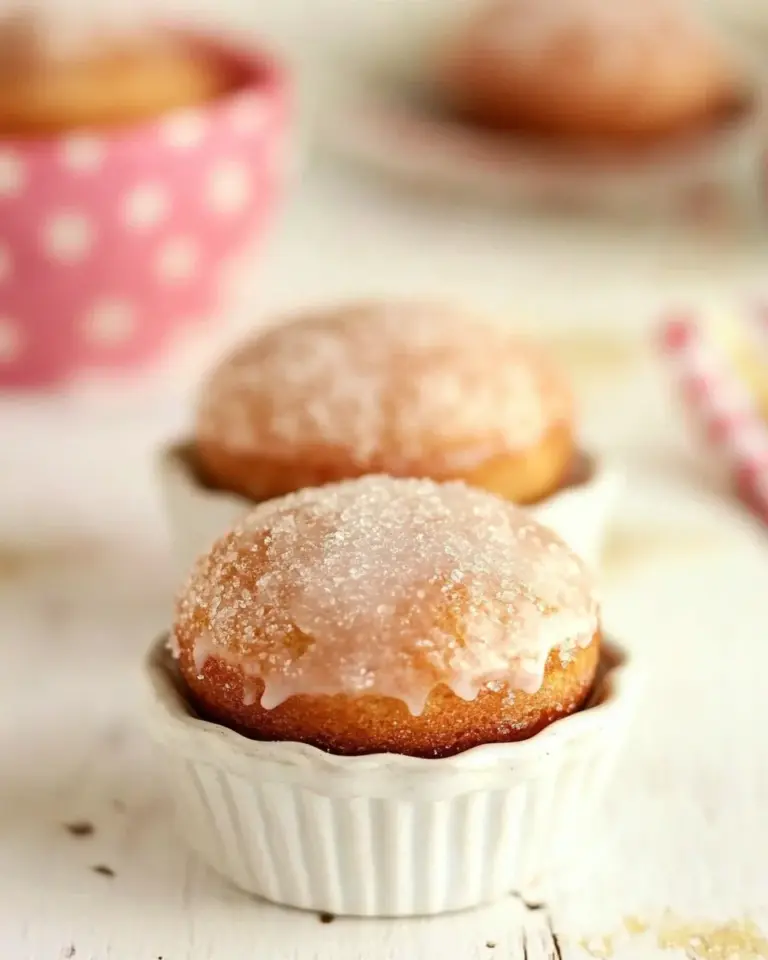 Homemade Glazed Vanilla Donut Muffins photo