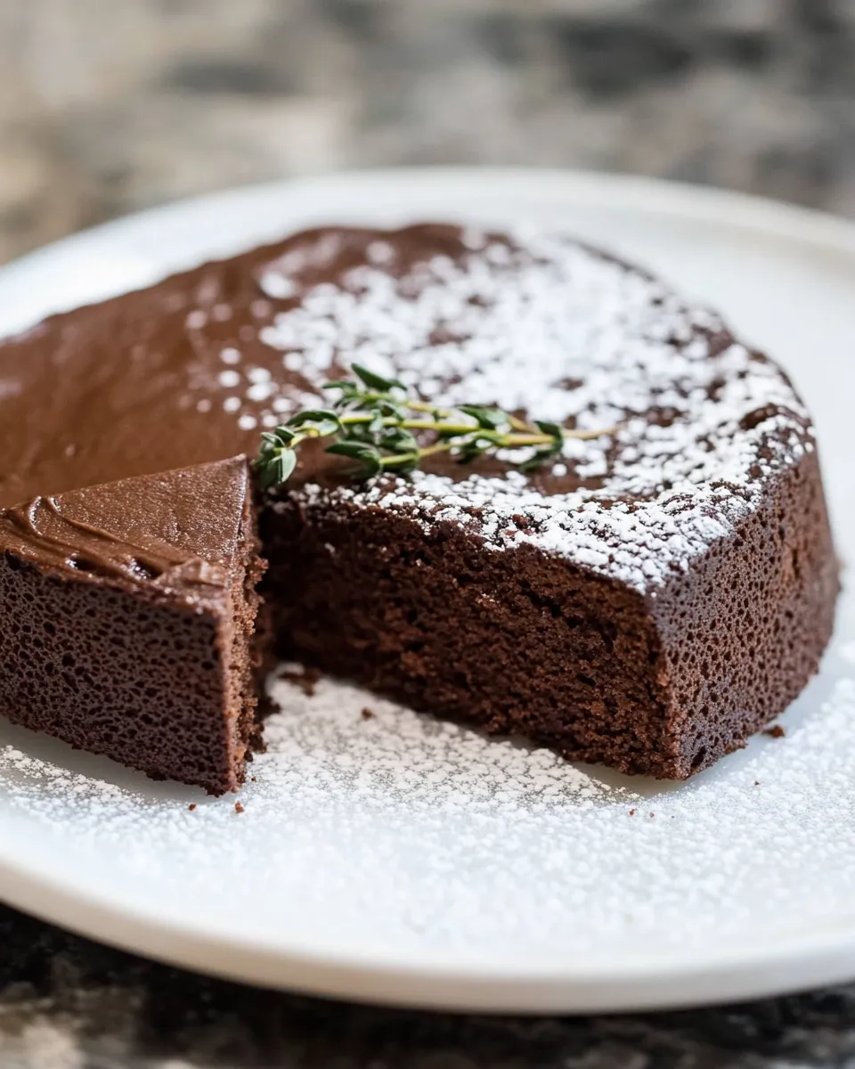 Homemade Gluten-Free Chocolate Water Cake photo