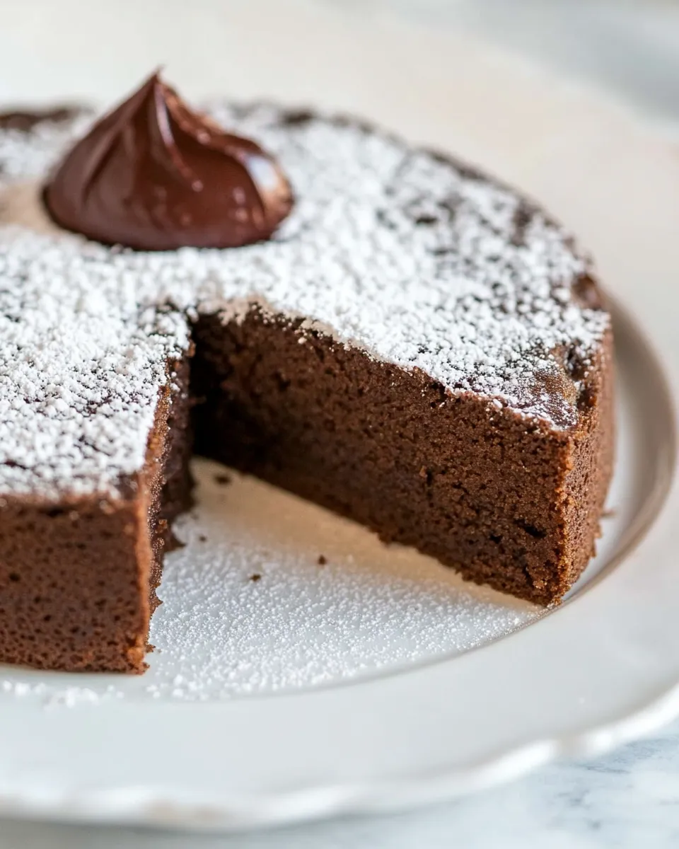 Quick Gluten-Free Chocolate Water Cake shot