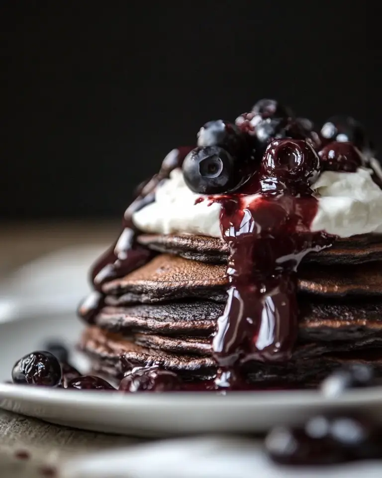 Homemade Gluten Free Black Forest Pancakes photo