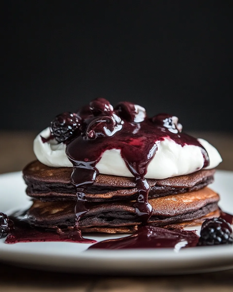 Easy Gluten Free Black Forest Pancakes recipe photo