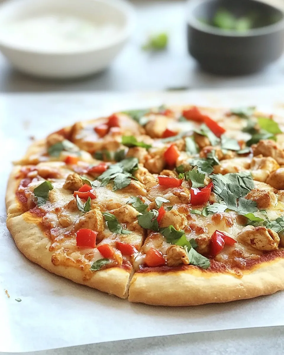 Easy Gluten Free Chicken Tikka Masala Pizza recipe photo