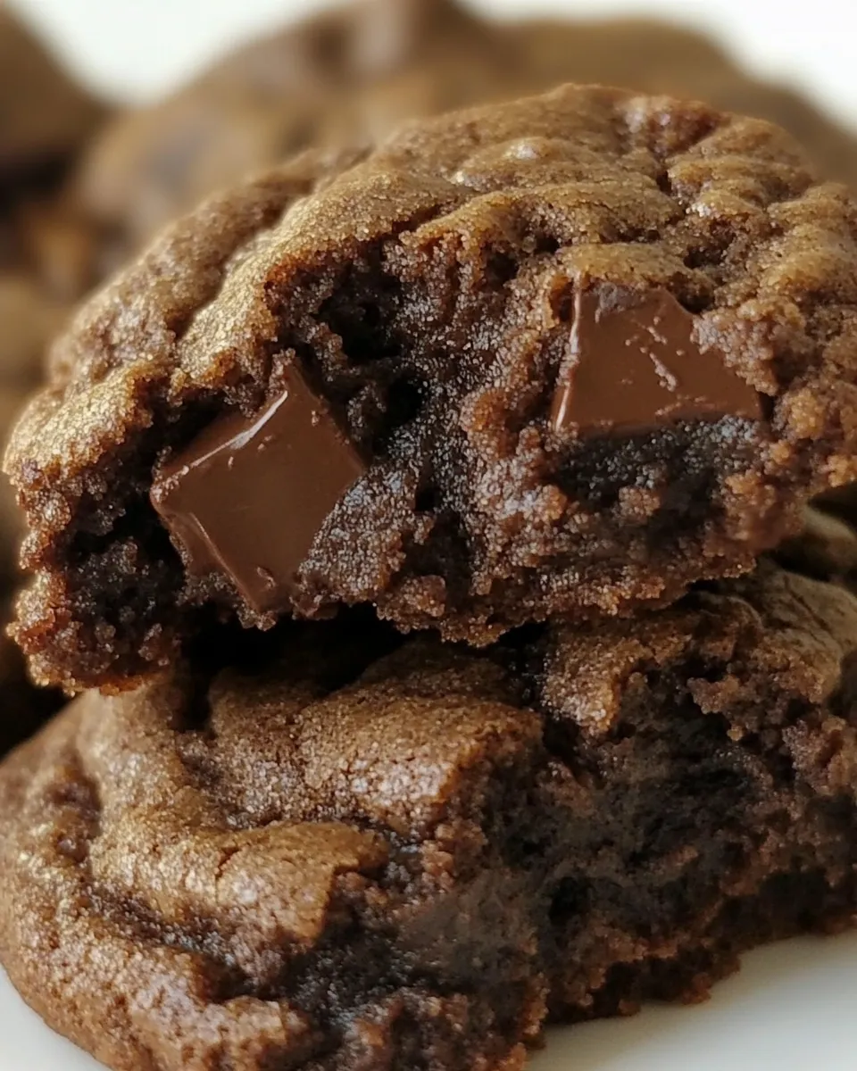 Easy Gluten Free Double Chocolate Chunk Cookies recipe photo