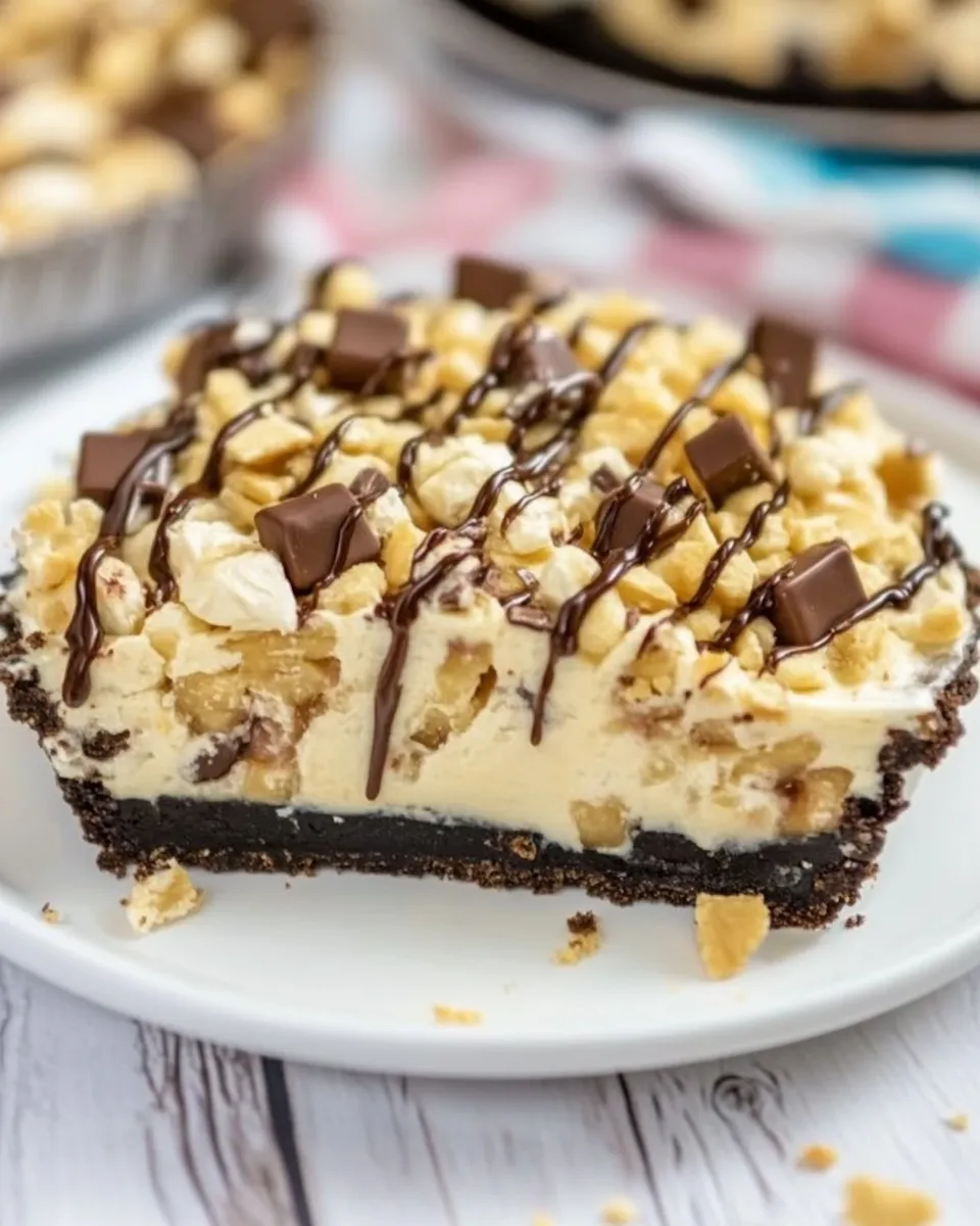 Homemade Gluten Free Snickers Pie photo