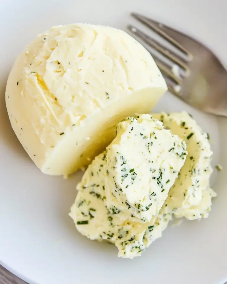 Homemade Goats Cheese and Chive Butter photo