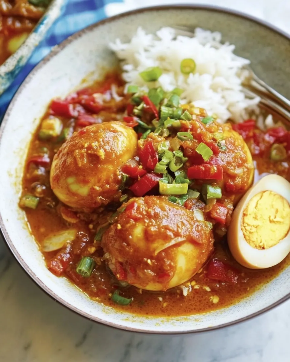 Homemade Golden Egg Curry photo