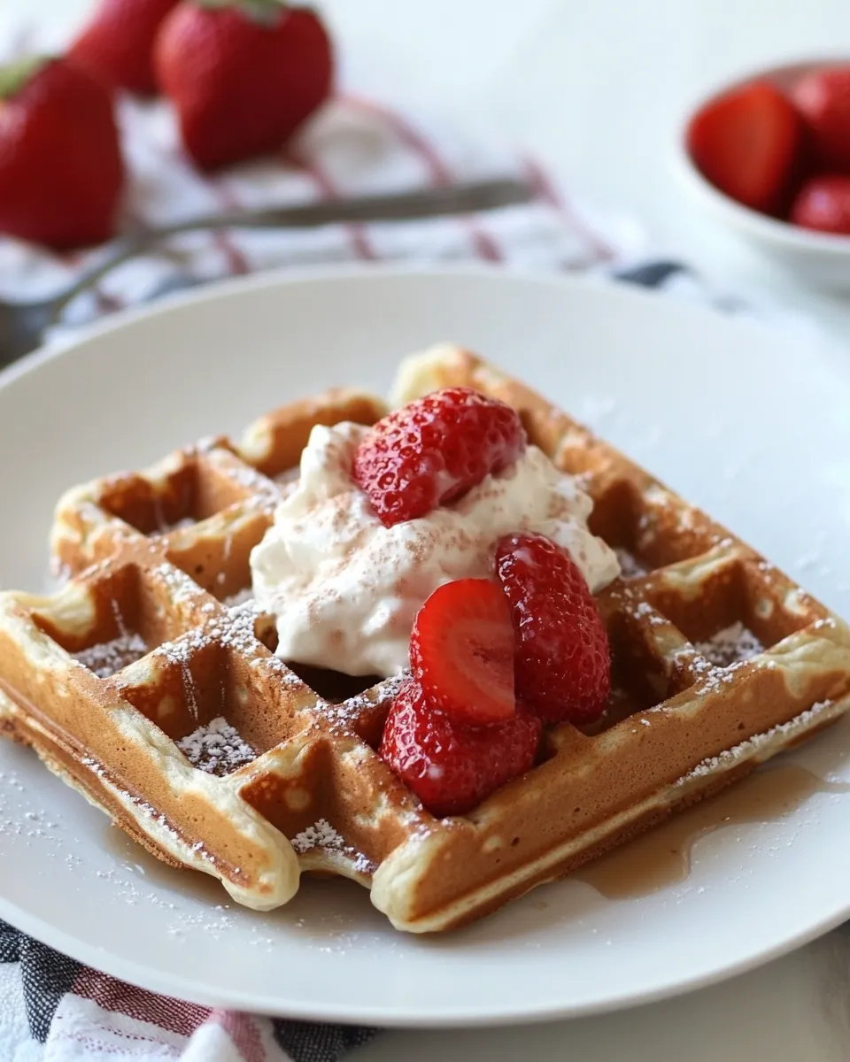 Healthy Grain-Free Almond Flour Paleo Waffles shot