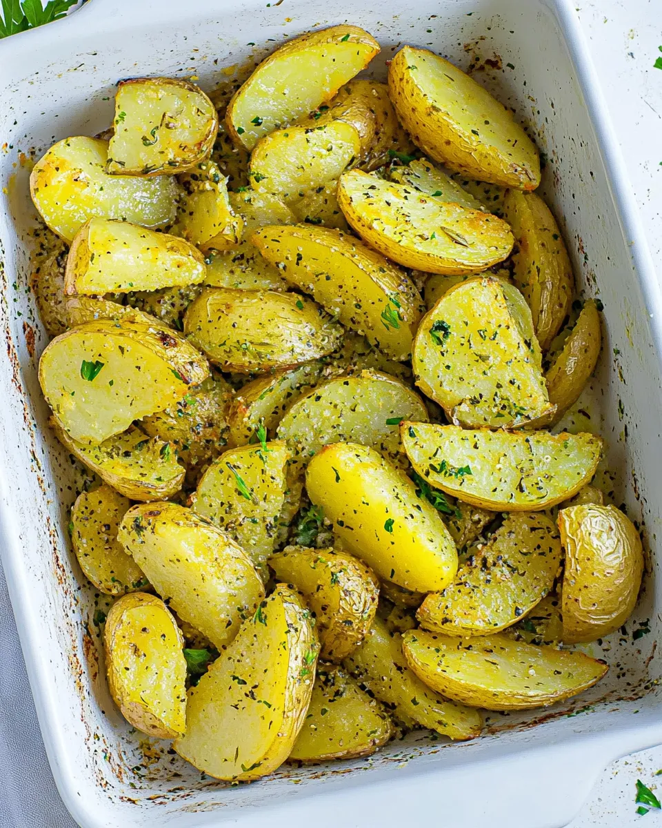 Easy Greek Potatoes dish photo