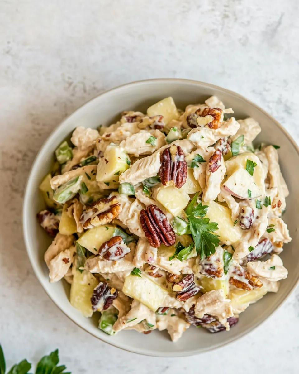 Easy Greek Yogurt Chicken Salad with Toasted Pecans and Apples photo