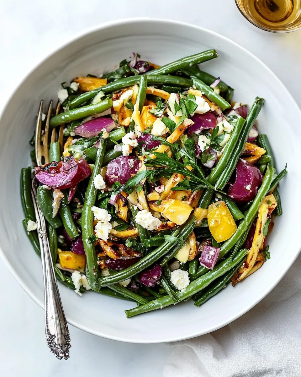 Delicious Green Bean Salad shot