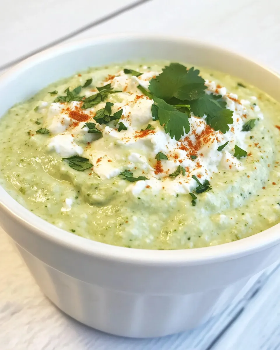 Delicious Green Dip shot