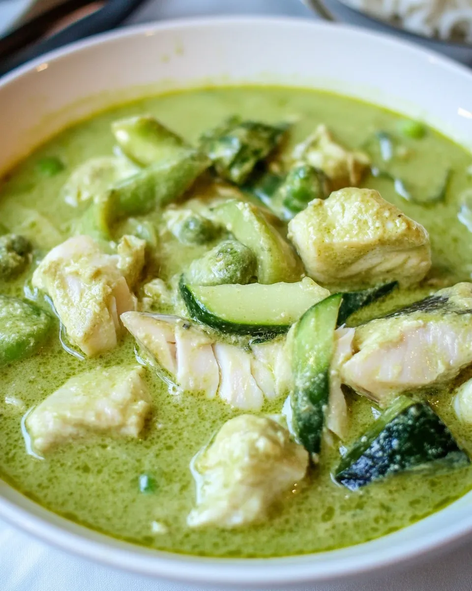 Homemade Green Fish Curry recipe photo