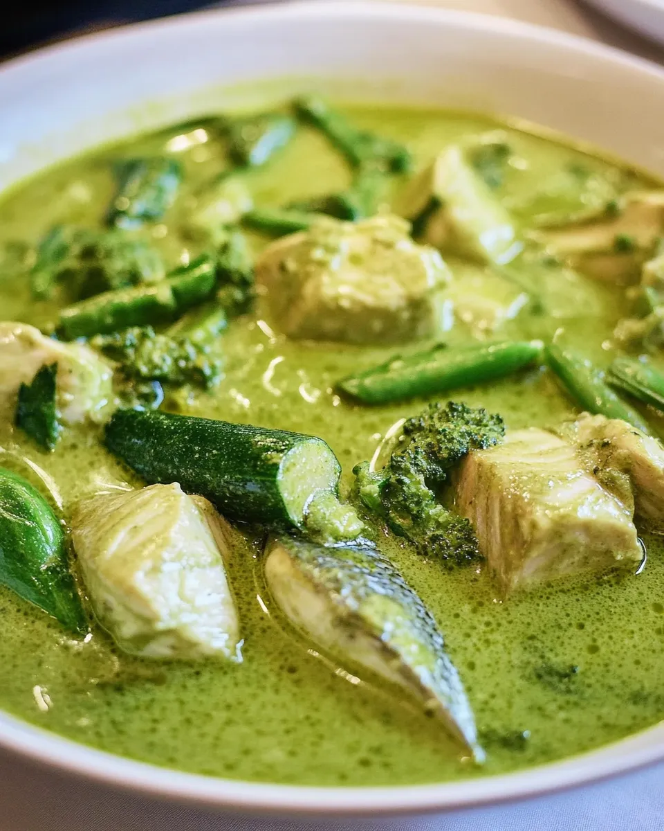 Easy Green Fish Curry image