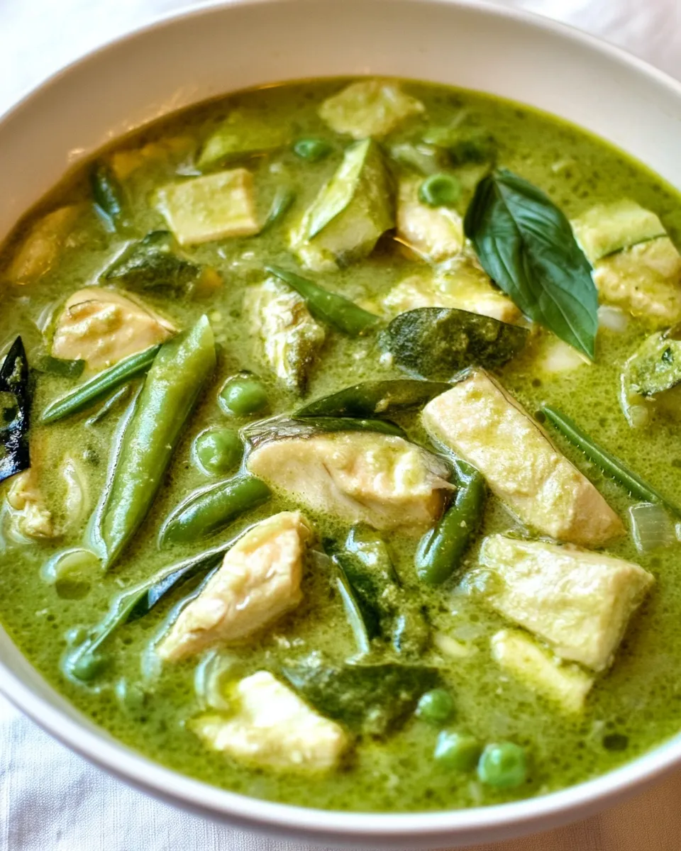 Best Green Fish Curry food shot