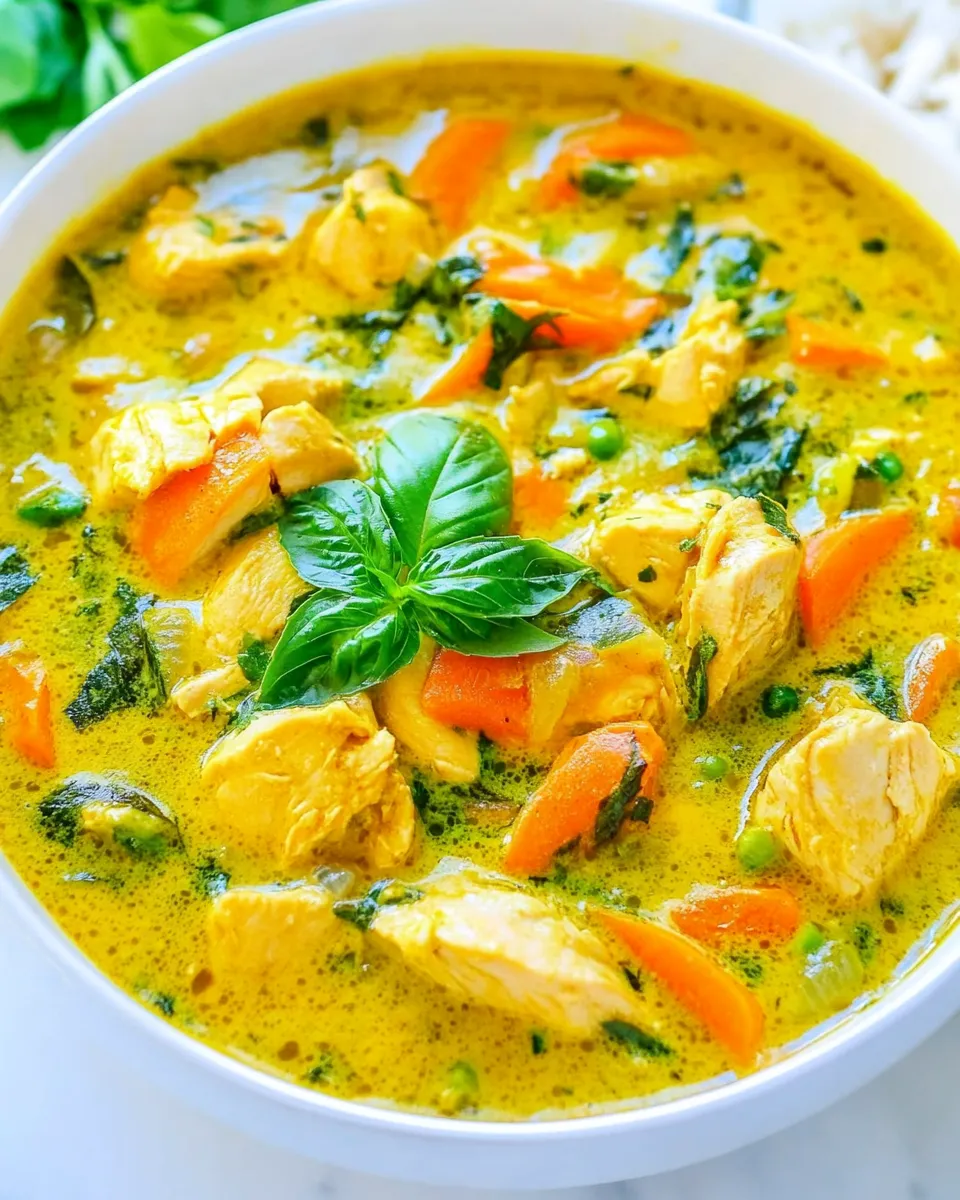 Classic Green Thai Chicken Coconut Curry image
