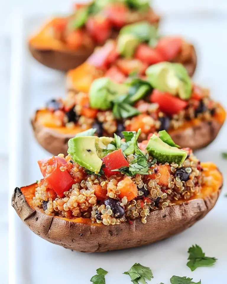 Easy Grilled Tex-Mex Quinoa Stuffed Sweet Potatoes Skins recipe photo