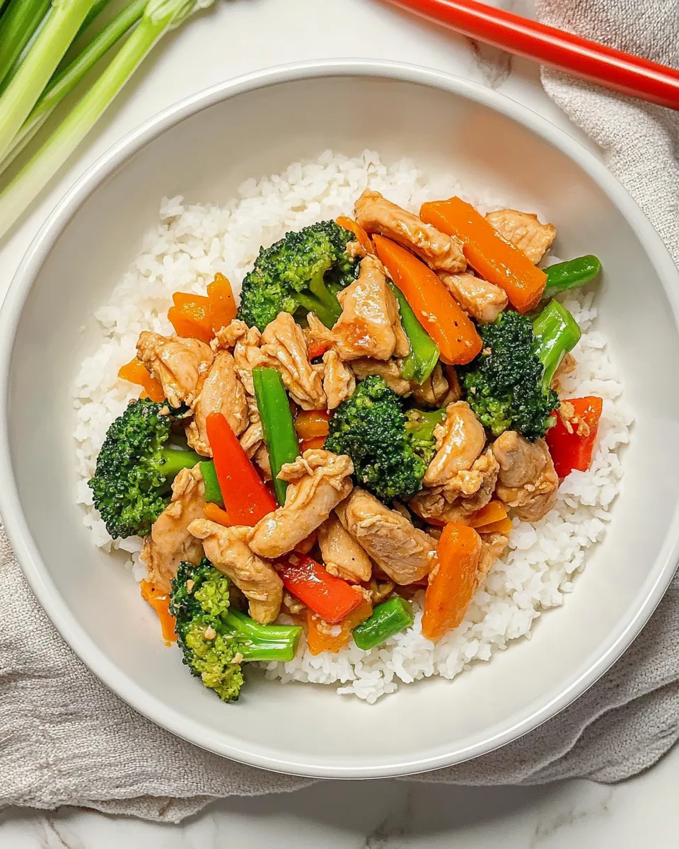 Healthy Ground Chicken Stir-Fry dish photo