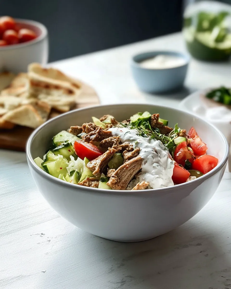 Easy Gyro Bowl food shot