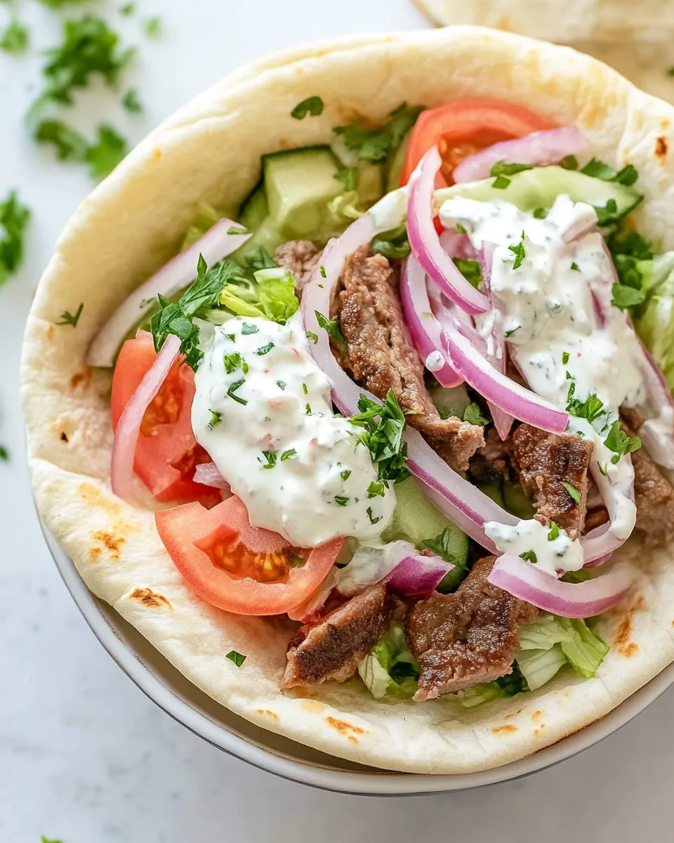 Delicious Gyro Recipe dish photo