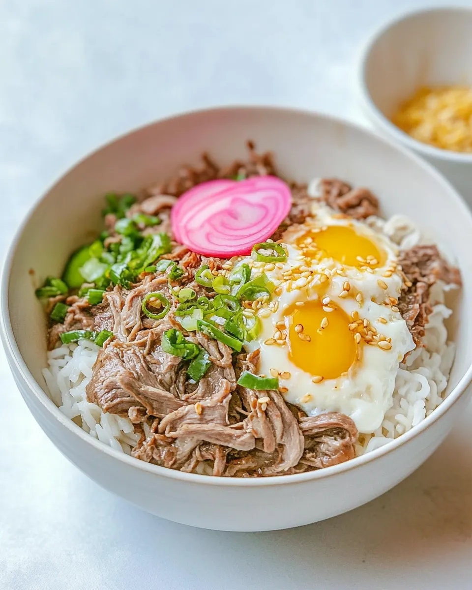 Delicious Gyudon Recipe dish photo