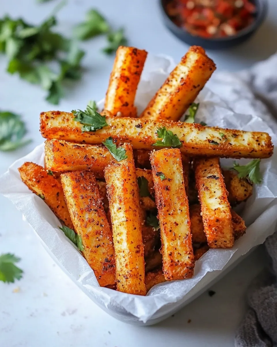Delicious Halloumi Fries shot