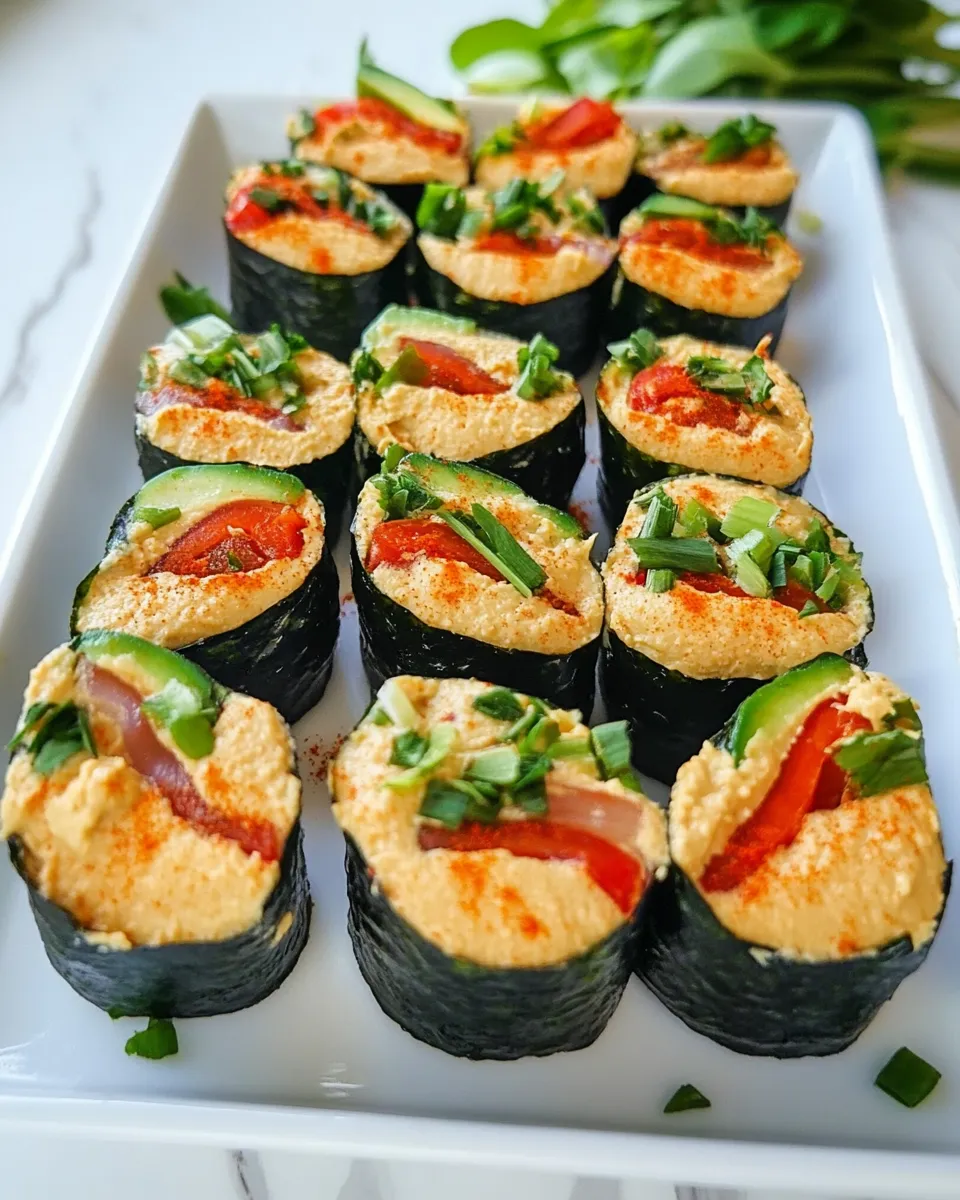 Classic Harissa Hummus Nori Rolls image