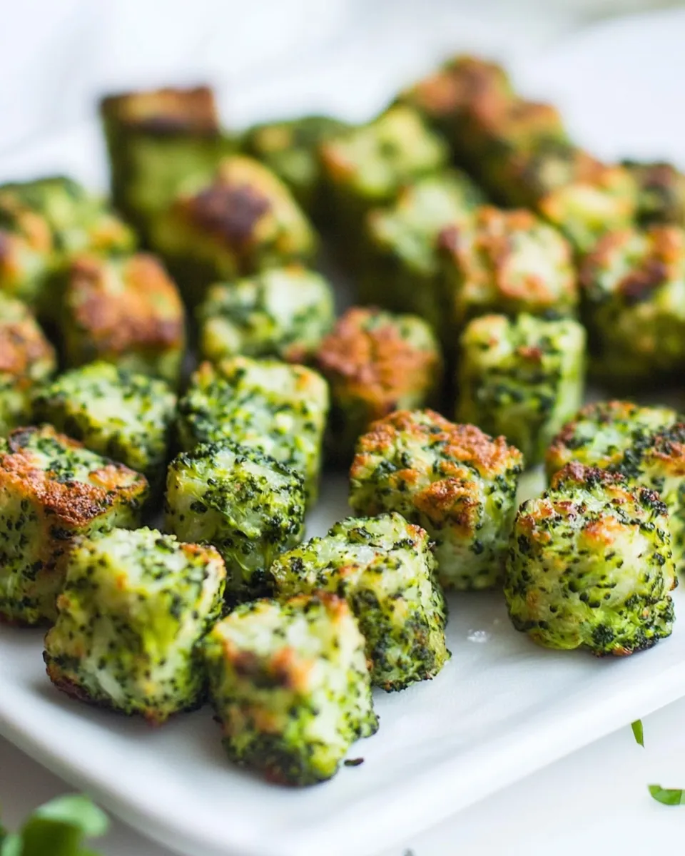 Delicious Healthy Baked Broccoli Tots image