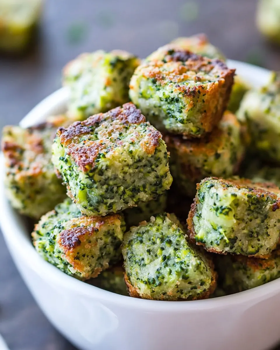 Easy Healthy Baked Broccoli Tots dish photo