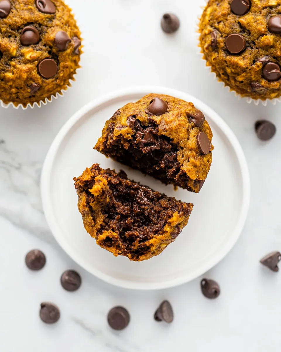 Homemade Healthy Banana Chocolate Chip Muffins photo