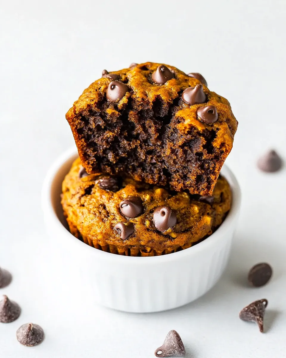Delicious Healthy Banana Chocolate Chip Muffins image
