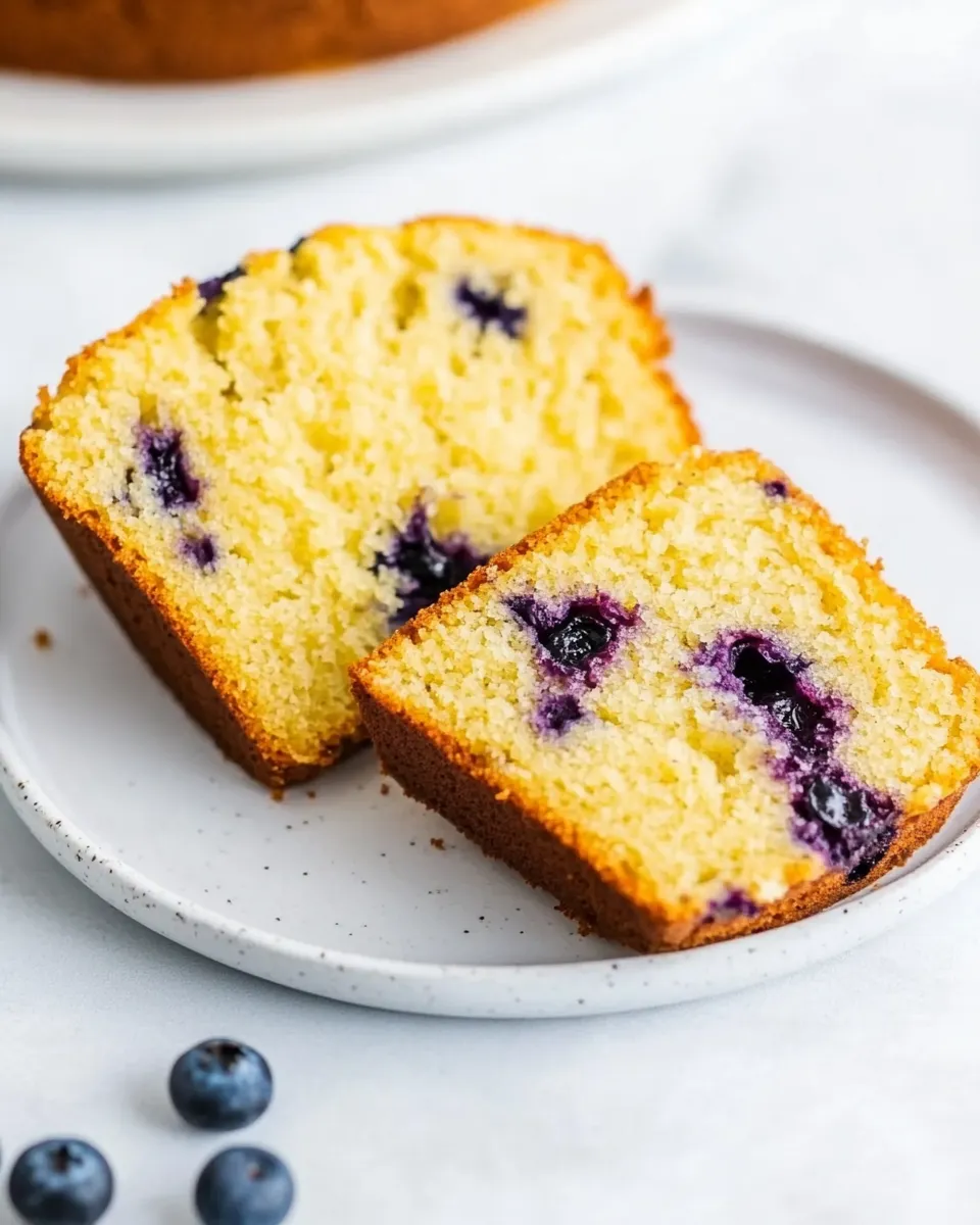 Best Healthy Blueberry Bread shot