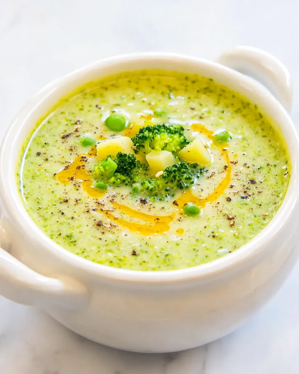 Classic Healthy Broccoli and Potato Soup image