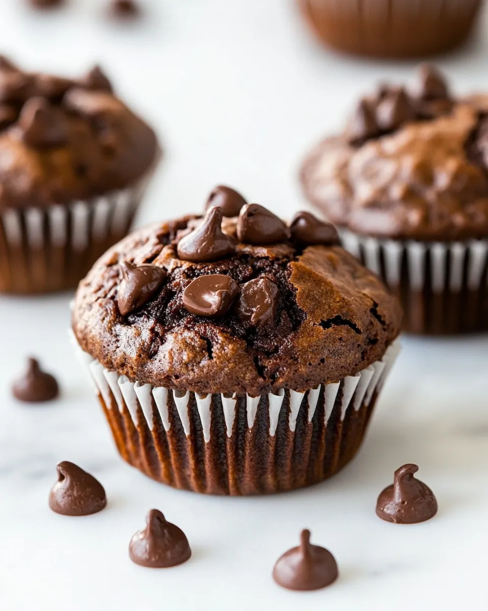 Classic Healthy Chocolate Banana Muffins image