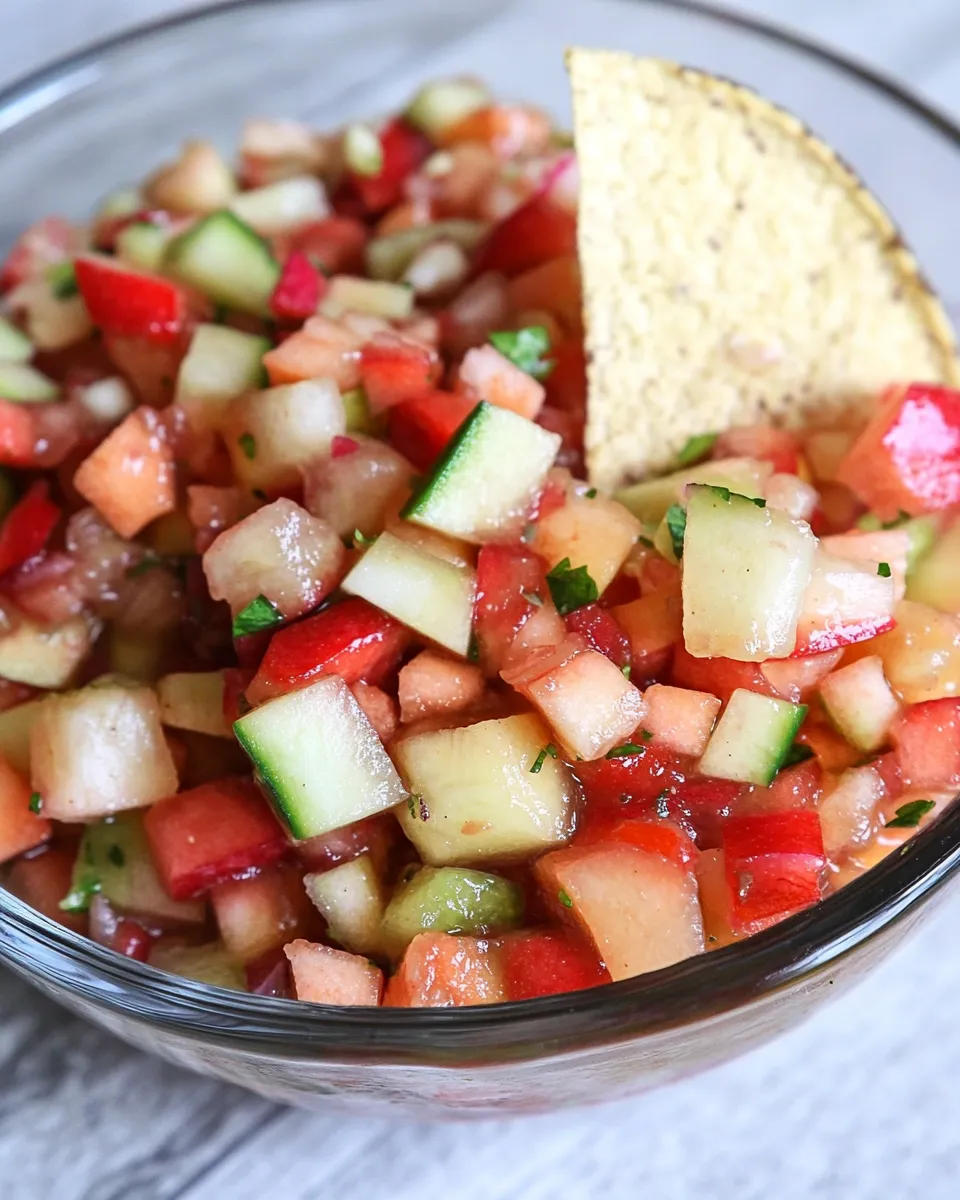 Homemade Healthy Fruit Salsa Dip photo