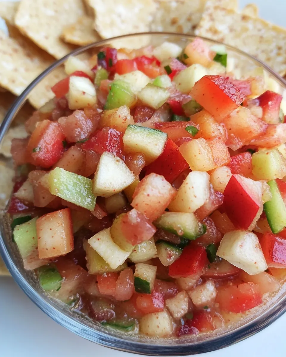Delicious Healthy Fruit Salsa Dip shot