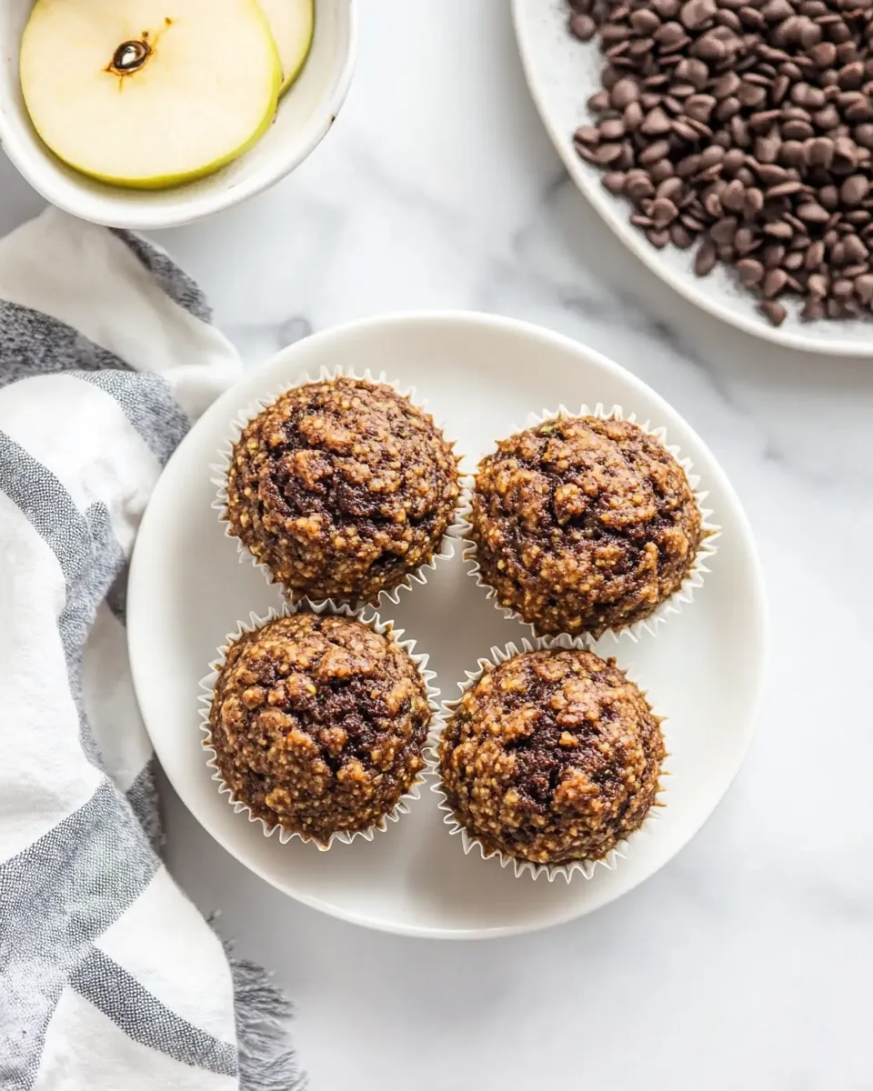 Delicious Healthy Gluten-Free Zucchini Muffins With Applesauce image