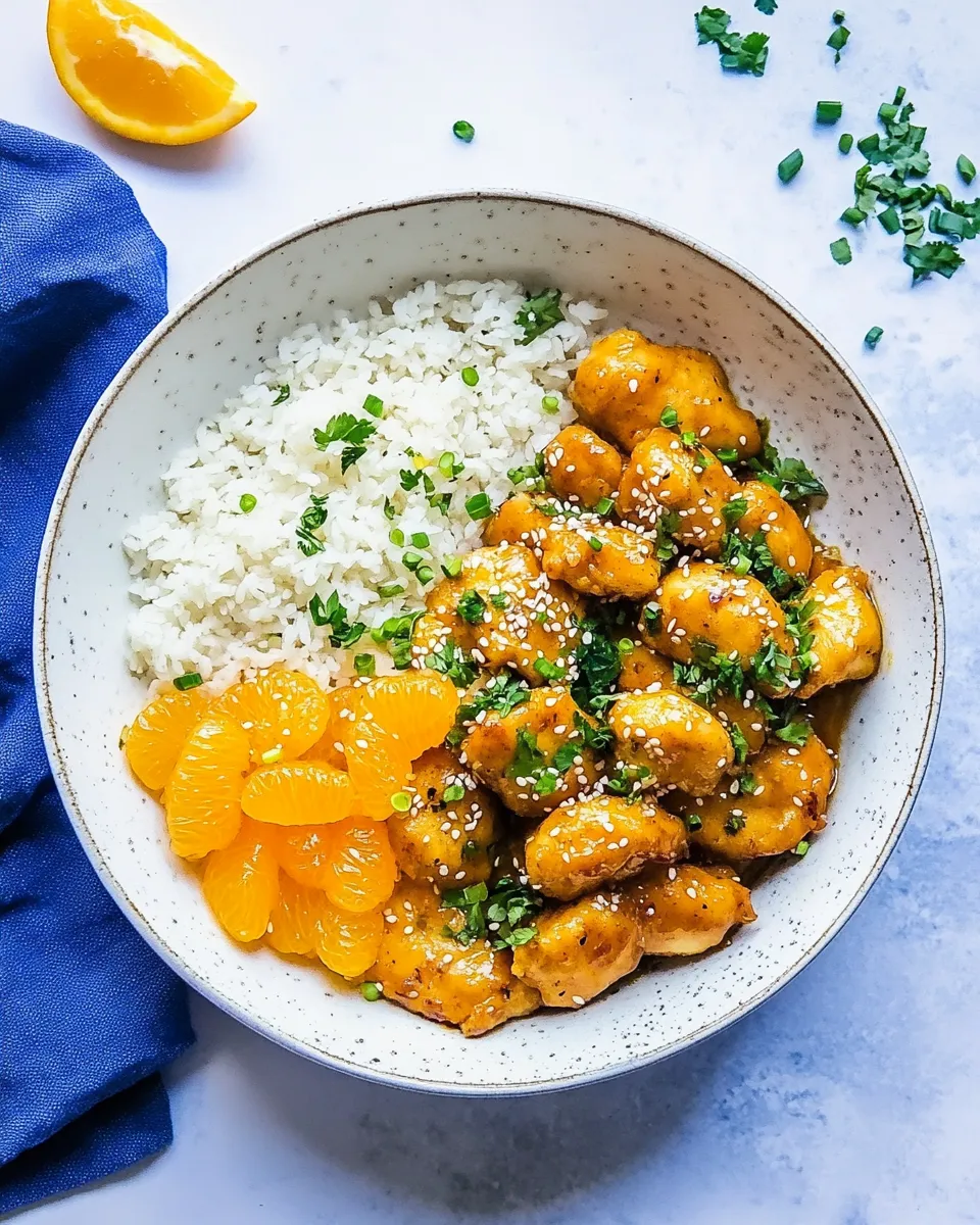 Homemade Healthy Homemade Orange Chicken photo