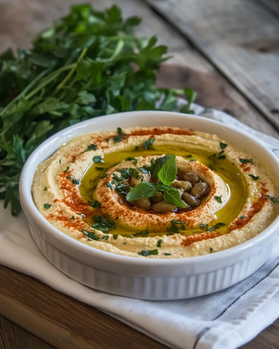 Easy Healthy Hummus Recipe shot