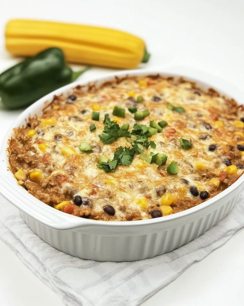 Delicious Healthy Mexican Black Bean Casserole image