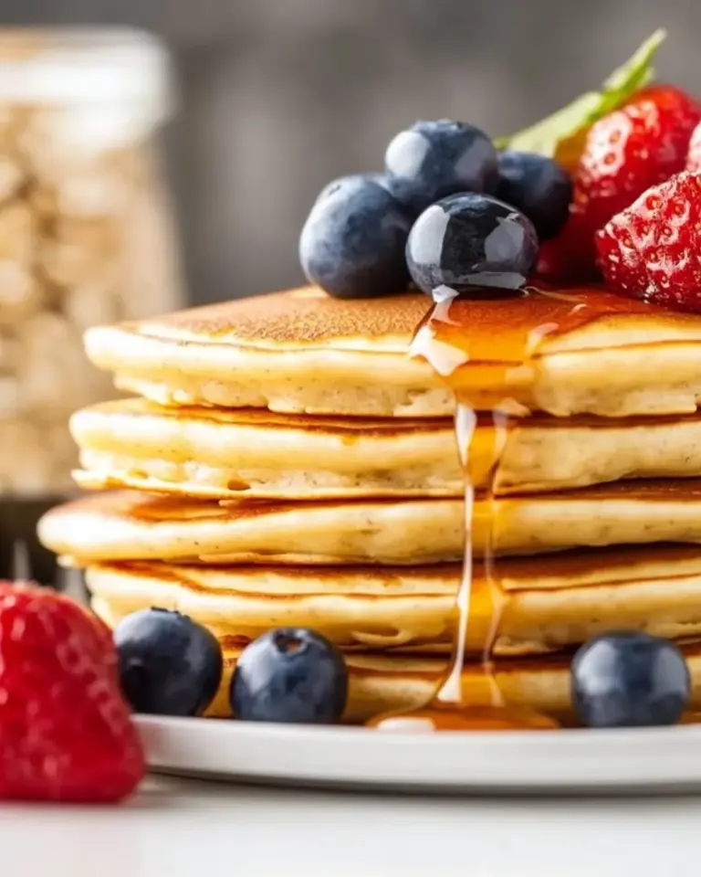 Homemade Healthy Oatmeal Pancakes photo