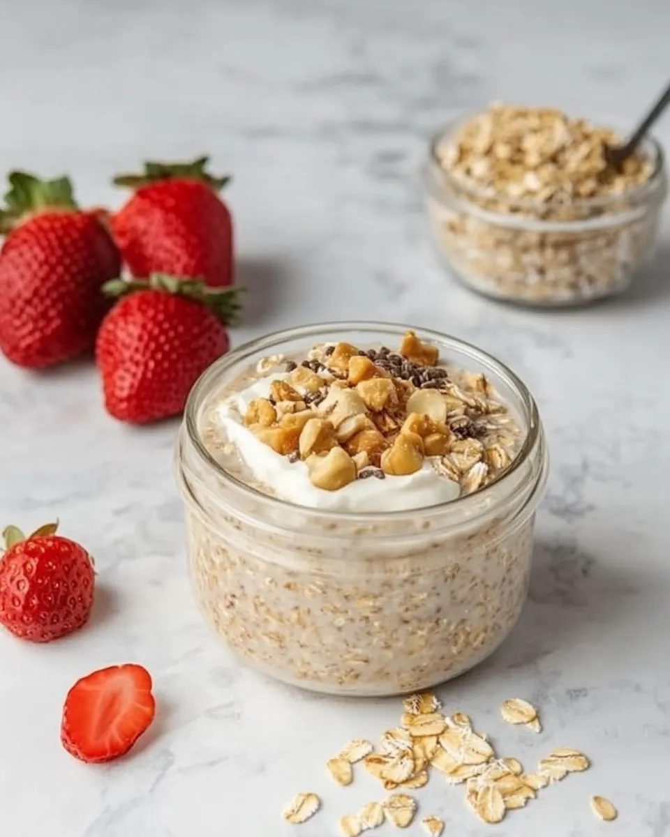 Delicious Healthy Overnight Oats shot
