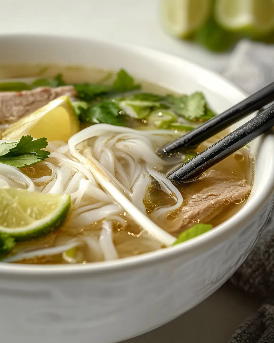 Homemade Healthy Vietnamese Pho Soup Recipe photo