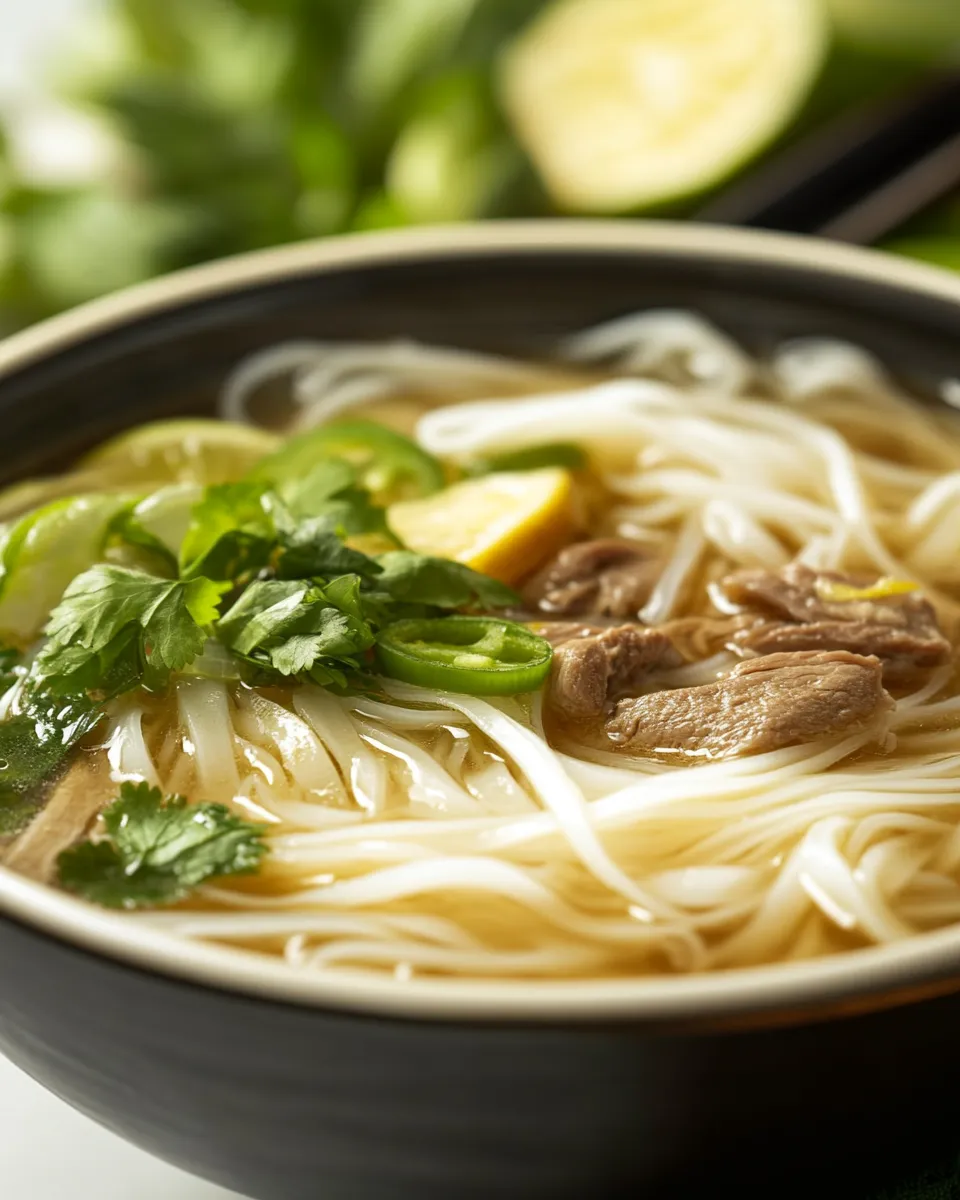 Classic Healthy Vietnamese Pho Soup Recipe image