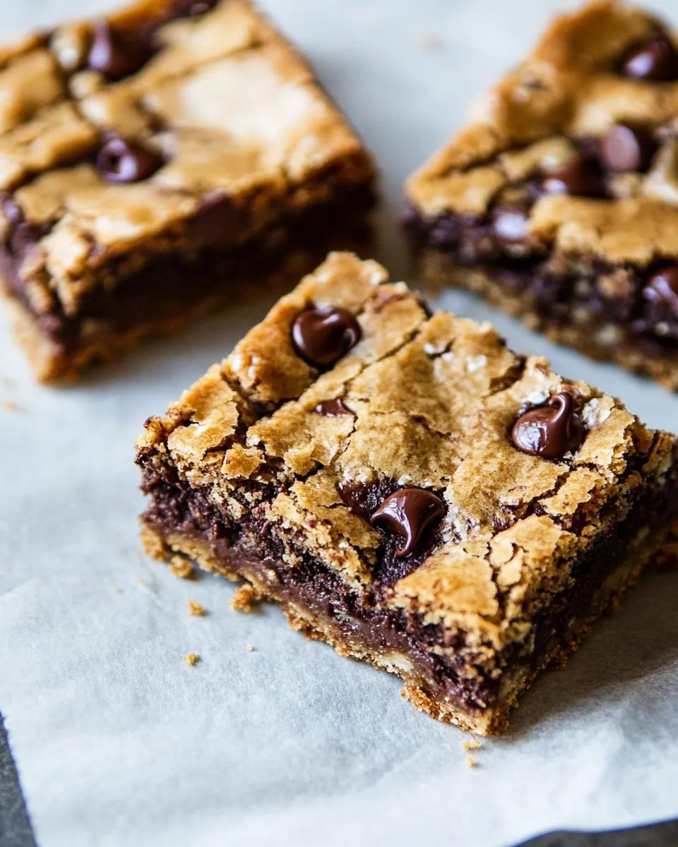 Easy Healthyish Chocolate Chip Cookie Bars. image