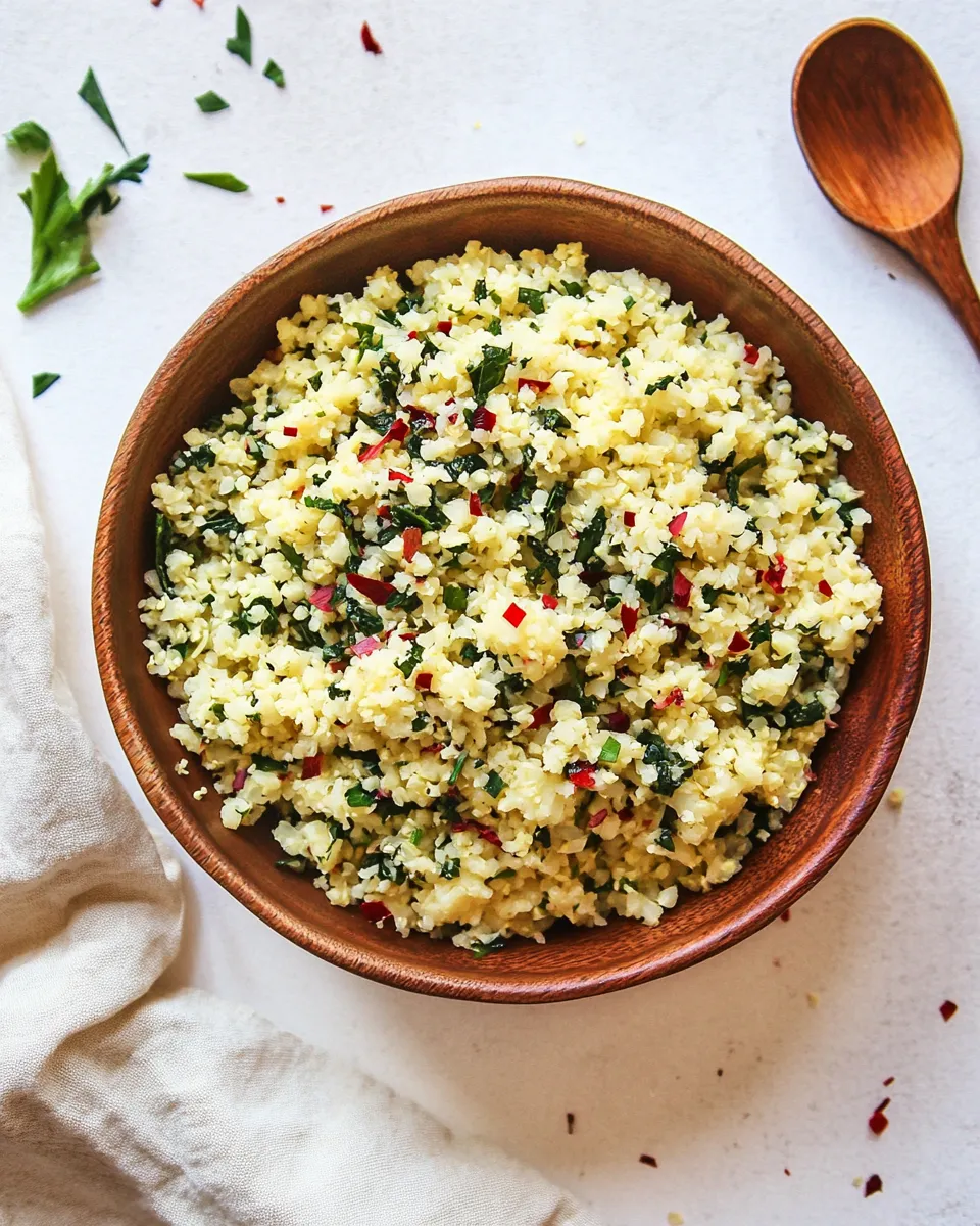 Delicious Herbed Cauliflower Rice Recipe image