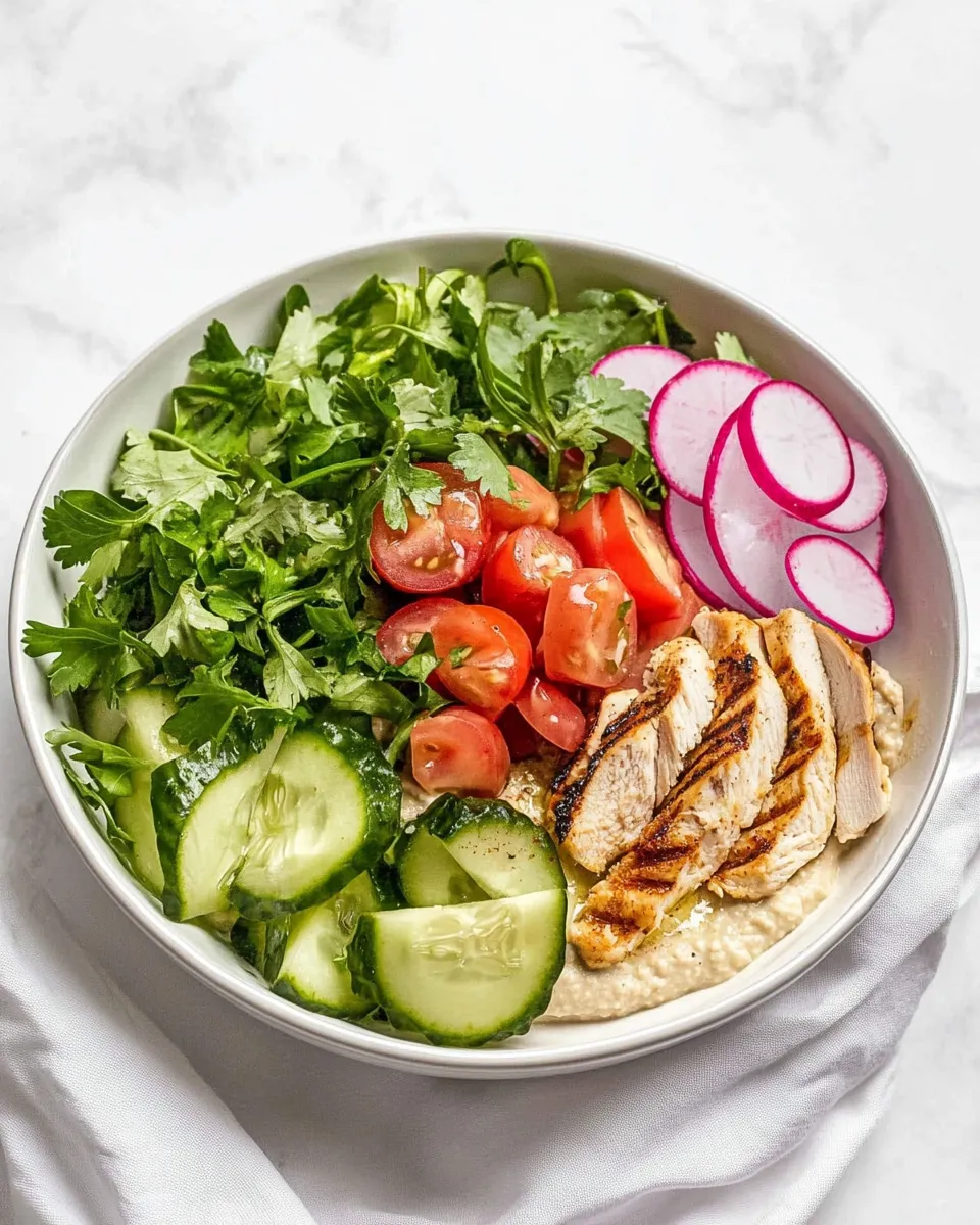 Delicious High-Protein Hummus Chicken Salad image