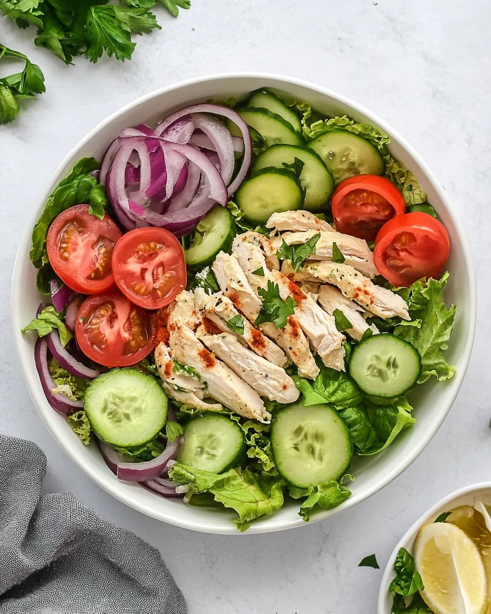 Quick High-Protein Hummus Chicken Salad shot