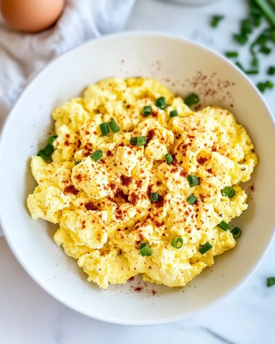 Delicious High-Protein Scrambled Eggs with Cottage Cheese image