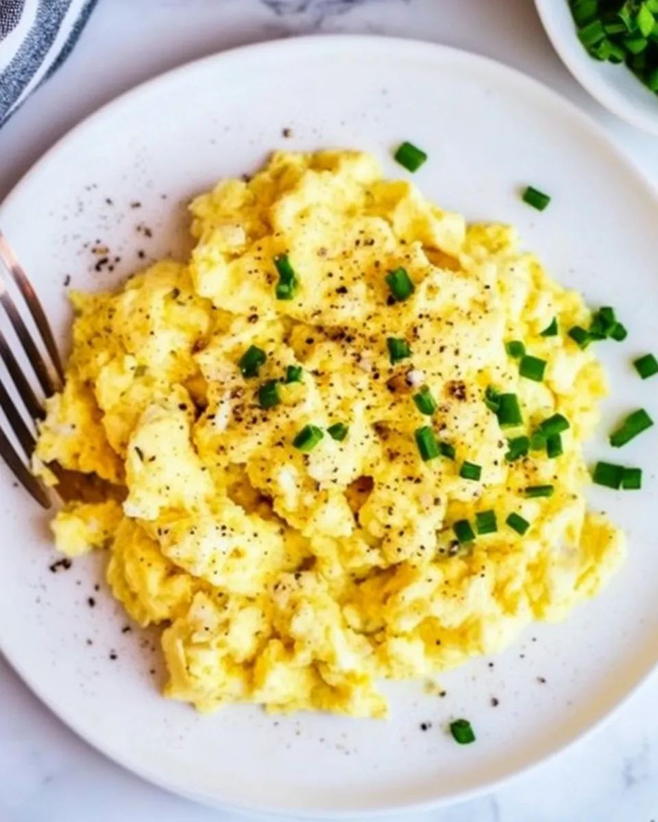 Simple High-Protein Scrambled Eggs with Cottage Cheese dish photo